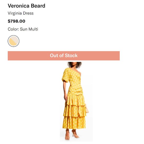 Veronica Beard One-Shoulder Dress - NEW - Picture 5 of 9